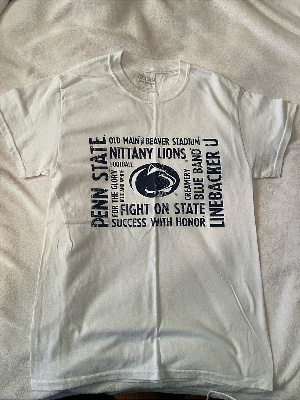 Gildan Penn State White Graphic T-Shirt